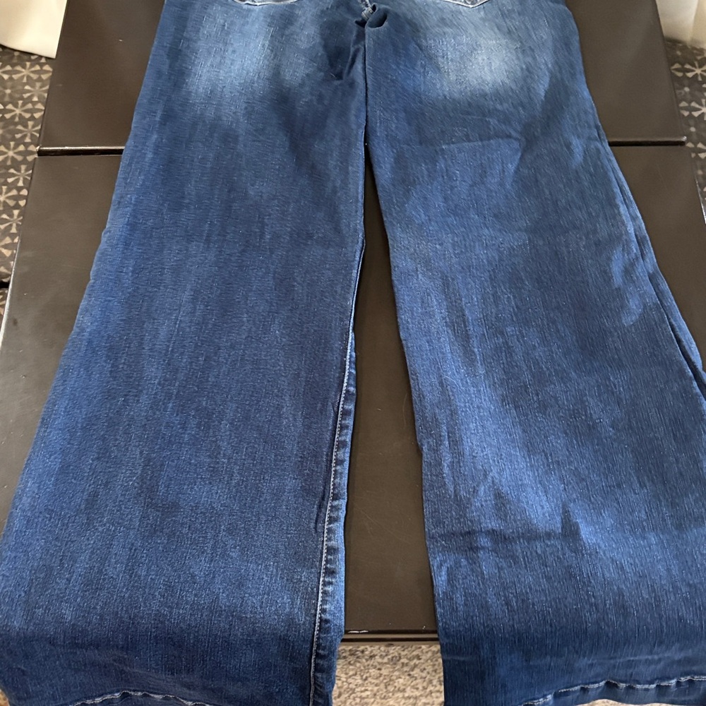 Stetson Women's High-Rise Jeans in Faded Blue Denim Size 8 long